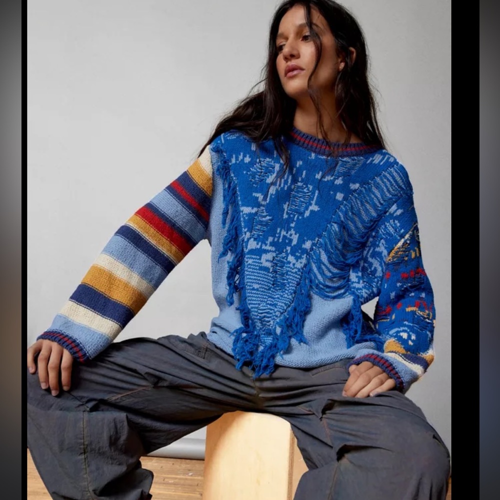 ‼️SALE‼️ Urban Outfitters BDG Marlon Spliced Pullover Knit Sweater